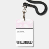 Aangepaste Medewerker - Foto, Logo, Bar Code en Na Badge (Achterkant met lanyard)