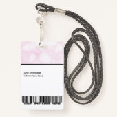 Aangepaste medewerker - Foto, Logo, streepjescode  Badge (Achterkant met draagriem)