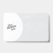 Aangepaste Medewerker, Foto, Naam, Functie, Logo,  Badge (Achterkant)