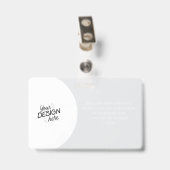 Aangepaste Medewerker, Foto, Naam, Functie, Logo,  Badge (Achterkant met clip)