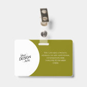 Aangepaste Medewerker, Foto, Naam, Titel, Logo, St Badge (Achterkant met clip)