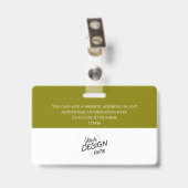 Aangepaste Medewerker, Foto, Naam, Titel, Logo, St Badge (Achterkant met clip)
