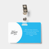 Aangepaste Medewerker, Foto, Naam, Titel, Logo, St Badge (Achterkant met clip)
