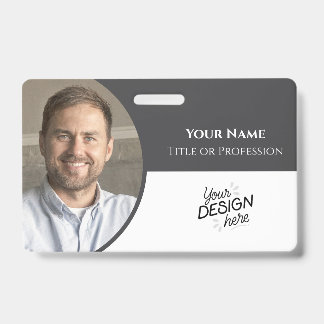Aangepaste Medewerker, Foto, Naam, Titel, Logo, St Badge