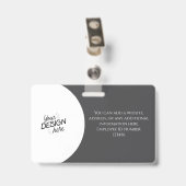 Aangepaste Medewerker, Foto, Naam, Titel, Logo, St Badge (Achterkant met clip)