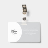 Aangepaste Medewerker, Foto, Naam, Titel, Logo, St Badge (Achterkant met clip)