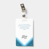 Aangepaste Medewerker, Foto, Naam, Titel, Logo, St Badge (Achterkant met clip)