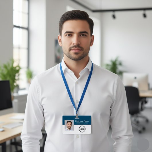 Aangepaste medewerker ID badge streepjescode Logo