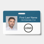 Aangepaste medewerker ID badge streepjescode Logo (Voorzijde)