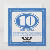 Aangepaste medewerker in kleur 10 jaar servicetoek (Voorkant)