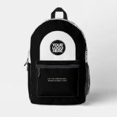 Aangepaste medewerker Logo, tekst, slogan, website Bedrukte Rugzak (Voorkant)