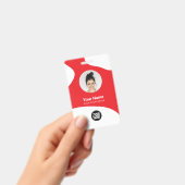 Aangepaste Medewerker Moderne Blob ID Kaart QR Badge (Handheld)