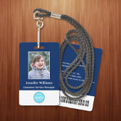 Aangepaste medewerker Personeel Foto Naam Logo Str Badge