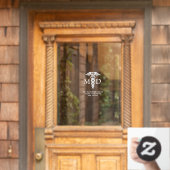 Aangepaste Medisch Arts MD Caduceus Werkuren Raamsticker (Huis Deur)