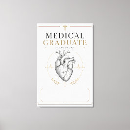 Aangepaste medische afgestudeerde 2026 Anatomie Ku Canvas Afdruk