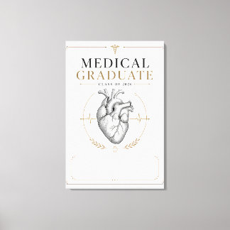 Aangepaste medische afgestudeerde 2026 Anatomie Ku Canvas Afdruk