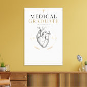 Aangepaste medische afgestudeerde 2026 Anatomie Ku Canvas Afdruk (Insitu (Woonkamer))
