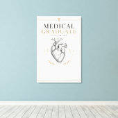 Aangepaste medische afgestudeerde 2026 Anatomie Ku Canvas Afdruk (Insitu (Houten vloer))