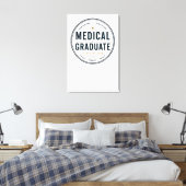 Aangepaste medische afgestudeerde 2026 Badge Kunst Canvas Afdruk (Insitu (Slaapkamer))