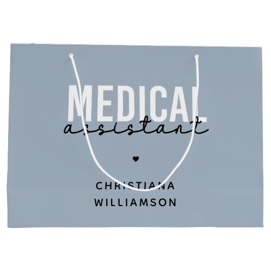 Aangepaste medische assistent | Clinical Assistant Groot Cadeauzakje (Achterkant)