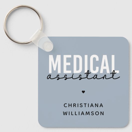 Aangepaste medische assistent | Clinical Assistant Sleutelhanger (Voorkant)