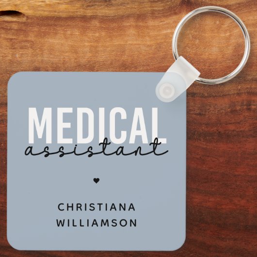 Aangepaste medische assistent | Clinical Assistant Sleutelhanger (Achterkant)