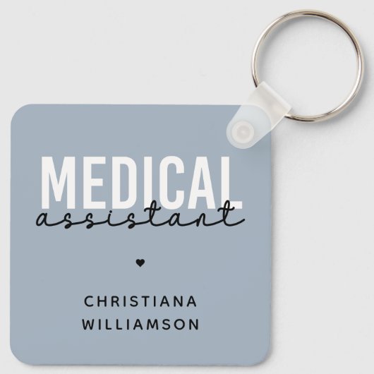 Aangepaste medische assistent | Clinical Assistant Sleutelhanger (Achterkant)
