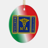 Aangepaste medische assistent keramisch ornament (Rechts)