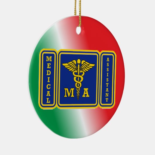 Aangepaste medische assistent keramisch ornament (Rechts)