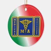 Aangepaste medische assistent keramisch ornament (Links)