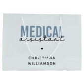 Aangepaste medische assistent | Klinische assisten Groot Cadeauzakje (Achterkant)