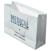 Aangepaste medische assistent | Klinische assisten Groot Cadeauzakje (Voorkant Gekanteld)