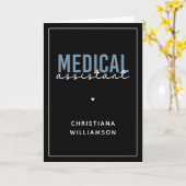 Aangepaste medische assistent | Klinische assisten Kaart (Gele Bloem)