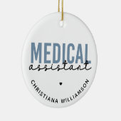 Aangepaste medische assistent | Klinische assisten Keramisch Ornament (Rechts)