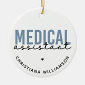 Aangepaste medische assistent | Klinische assisten Keramisch Ornament (Voorkant)