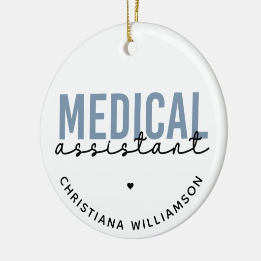 Aangepaste medische assistent | Klinische assisten Keramisch Ornament (Links)