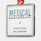 Aangepaste medische assistent | Klinische assisten Metalen Ornament (Links)