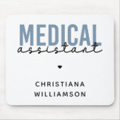 Aangepaste medische assistent | Klinische assisten Muismat (Voorkant)