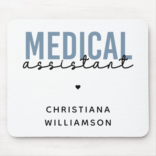 Aangepaste medische assistent | Klinische assisten Muismat (Voorkant)