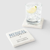 Aangepaste medische assistent | Klinische assisten Stenen Onderzetter (Zijkant)