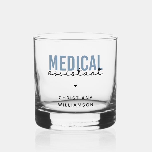 Aangepaste medische assistent | Klinische assisten Whisky Glas (Voorkant)