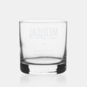 Aangepaste medische assistent | Klinische assisten Whisky Glas (Achterkant)