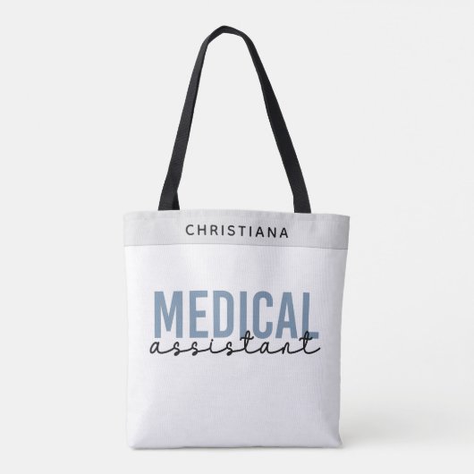 Aangepaste medische assistent MA | Klinische assis Tote Bag (Achterkant)