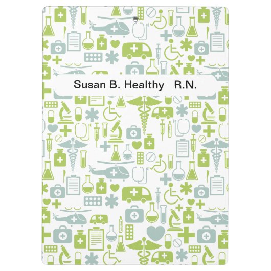 Aangepaste medische klemborden van verpleegkundige (Achterkant)