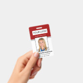 Aangepaste medische Professional Red Photo Identit Badge (Handheld)