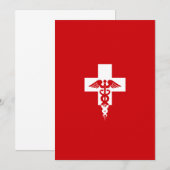 Aangepaste medische professionele uitnodiging (Voorkant / Achterkant)