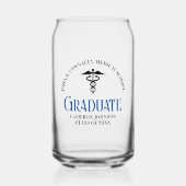 Aangepaste Medische School Afstuderen Herdenking Blikvorm Glas (Voorkant)