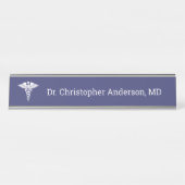 Aangepaste medische school dokter afstuderen bureau naambordje (Voorkant)