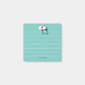 Aangepaste medische stethoscoop voor verpleegkundi post-it® notes (Voorkant)
