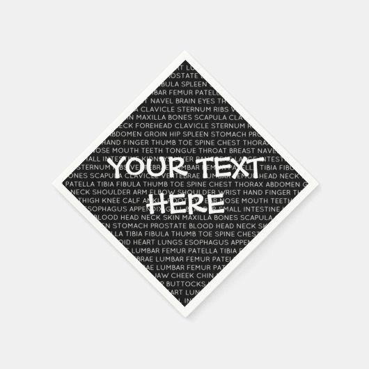 Aangepaste medische terminologie servetten (Hoek)